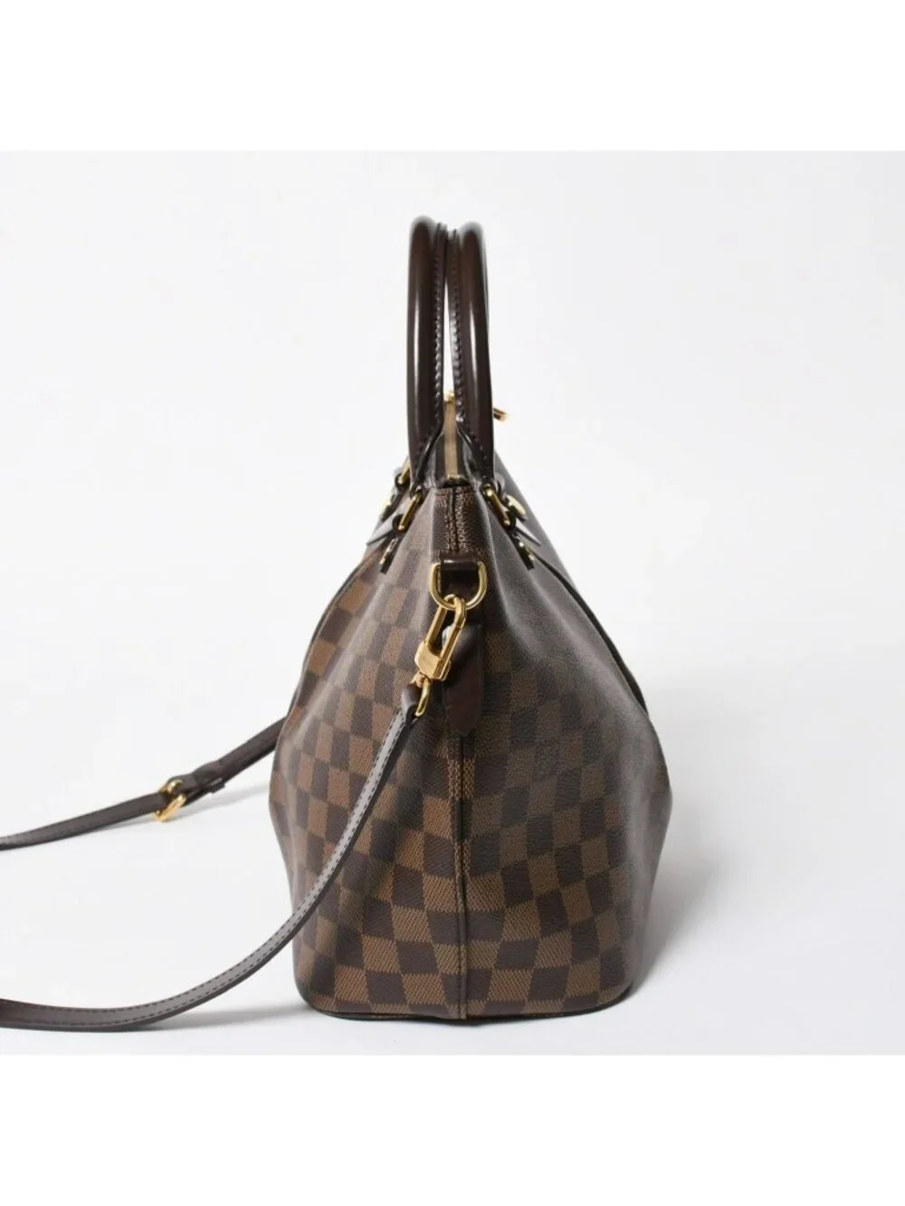 Louis Vuitton Sienna PM Handbag Leather Brown Gold